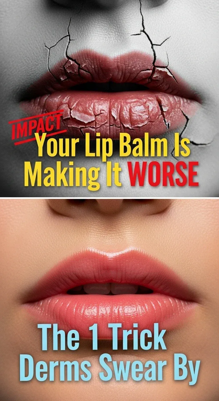 Chapped and healthy lips