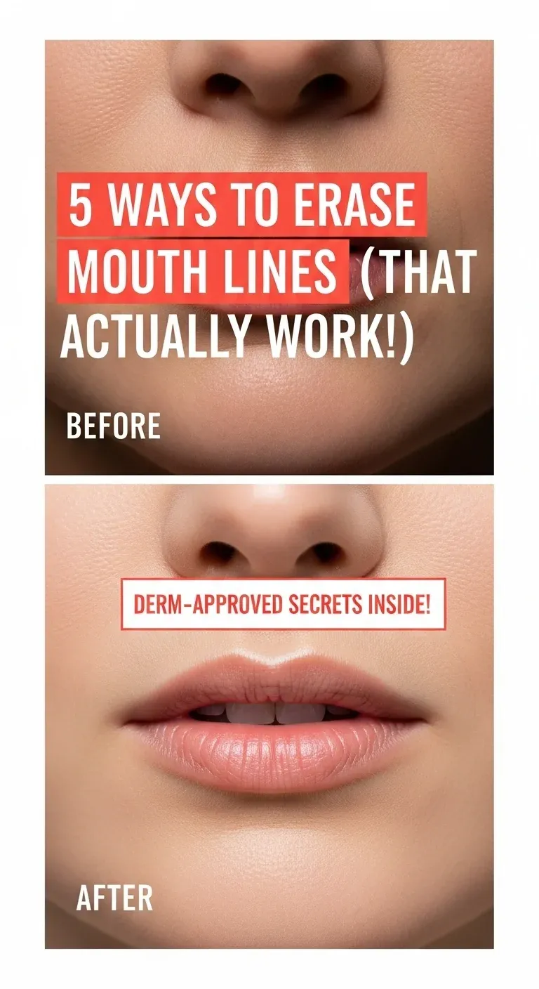 Mouth lines before after