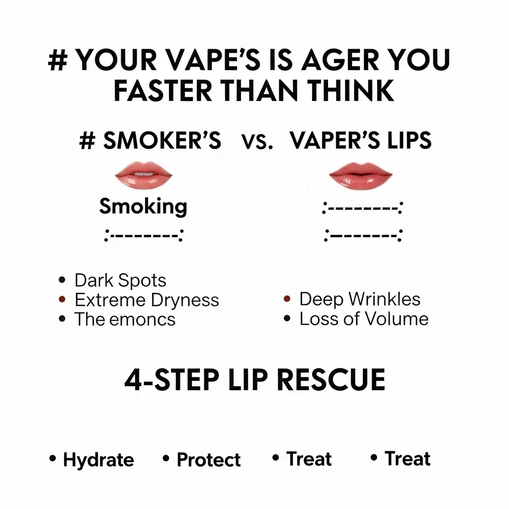 Smoking vaping lip comparison rescue