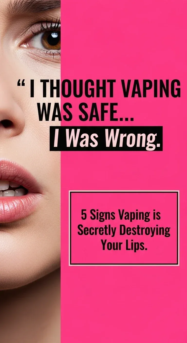 Vaping destroys lips warning