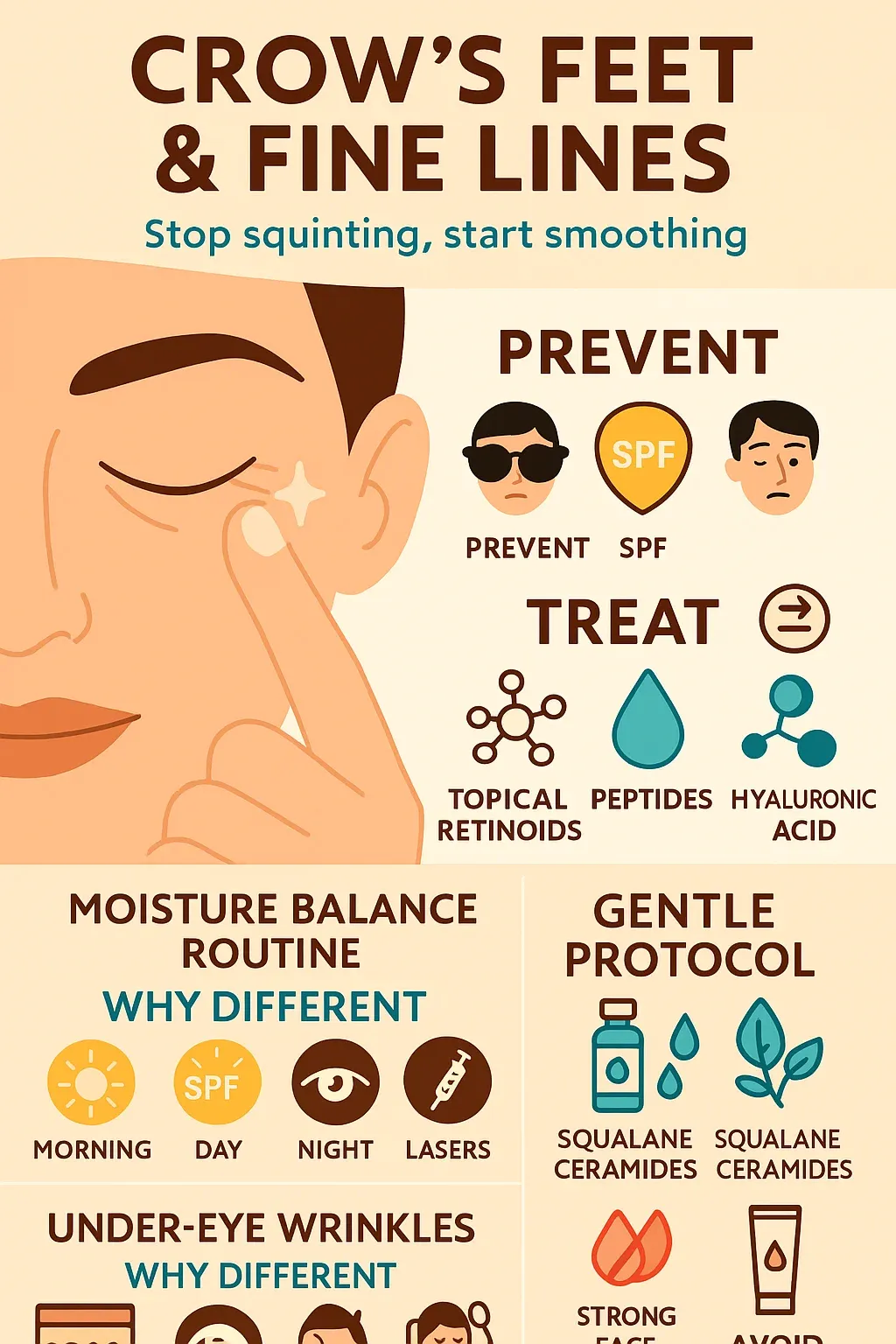 Crow's feet skincare guide