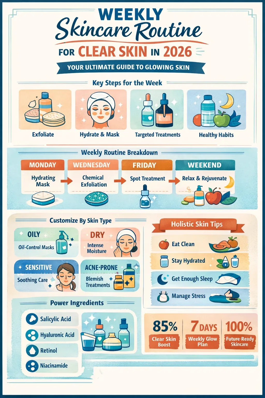 skincare routine for clear skin