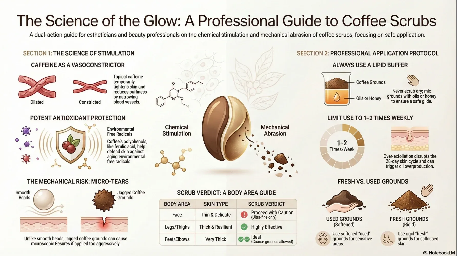 Professional Coffee Scrub Science Guide