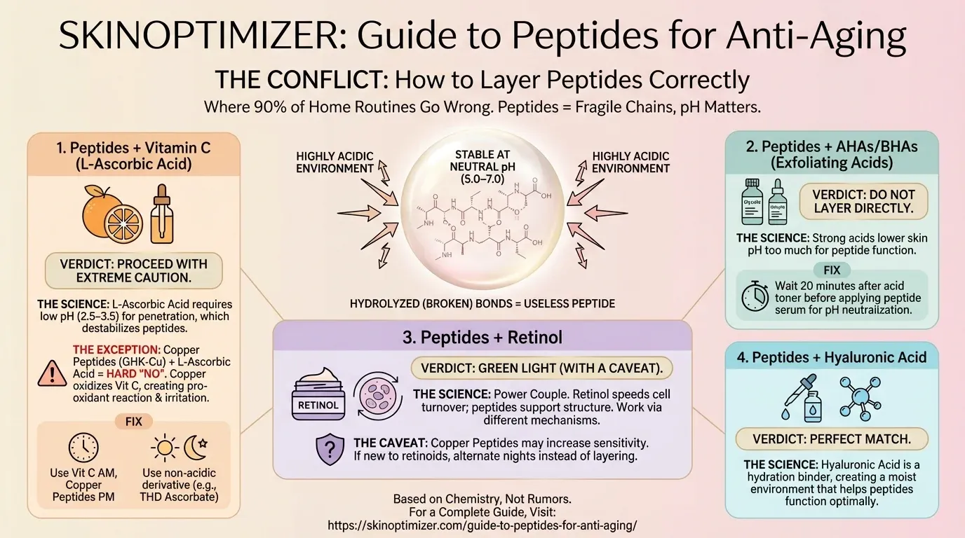 Skincare peptides layering guide