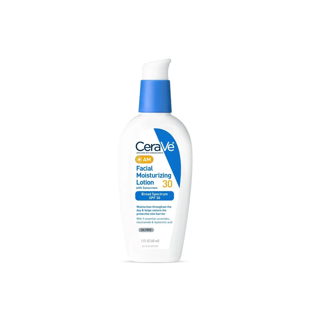 CeraVe AM Facial Moisturizing Lotion broad spectrum SPF 30 pump bottle
