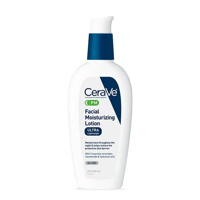 CeraVe PM Facial Moisturizing Lotion product packaging