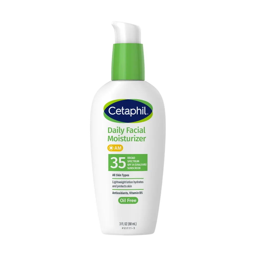 Cetaphil Daily Facial Moisturizer broad spectrum SPF 35 pump bottle