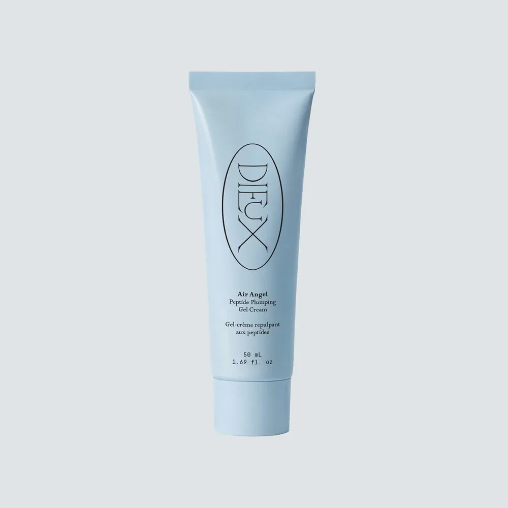 Dieux Air Angel Peptide Plumping Gel Cream blue tube