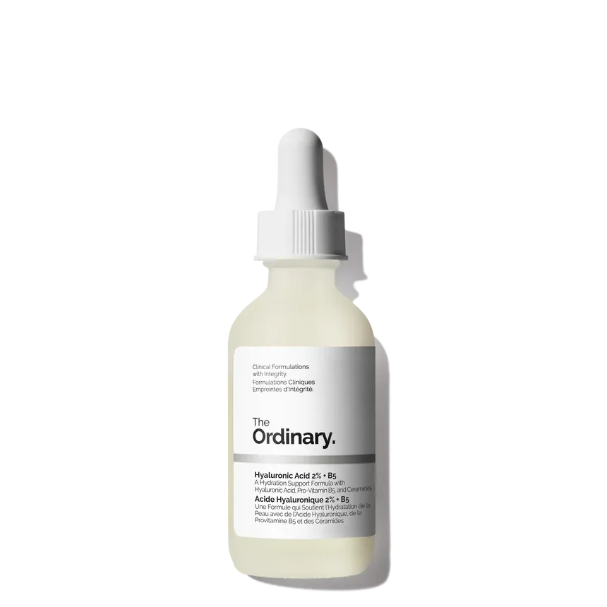 The Ordinary Hyaluronic Acid 2% plus B5 serum bottle