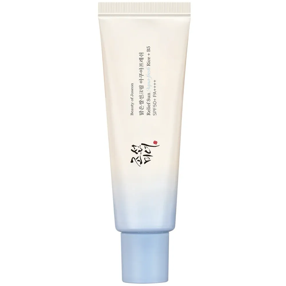Beauty of Joseon Relief Sun Aqua-Fresh Rice + B5 SPF50+ PA++++ product packaging