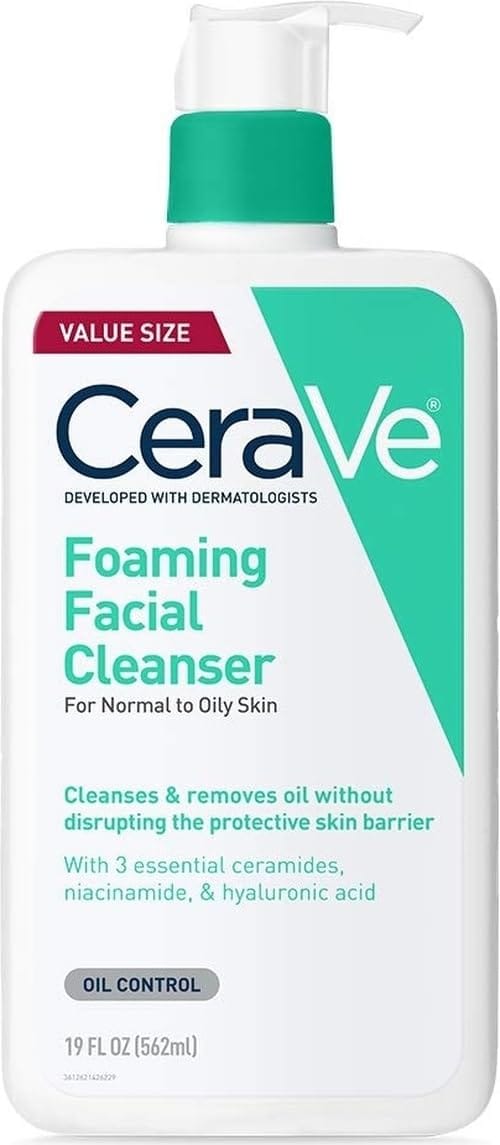 CeraVe Foaming Facial Cleanser product bottle