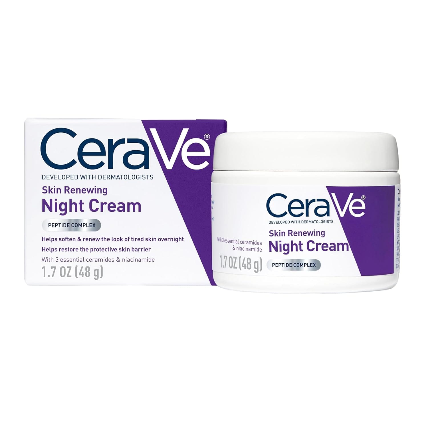 CeraVe Skin Renewing Night Cream jar