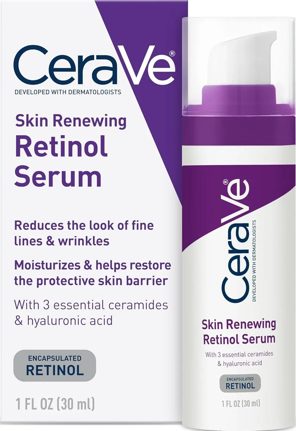 CeraVe Skin Renewing Retinol Serum bottle