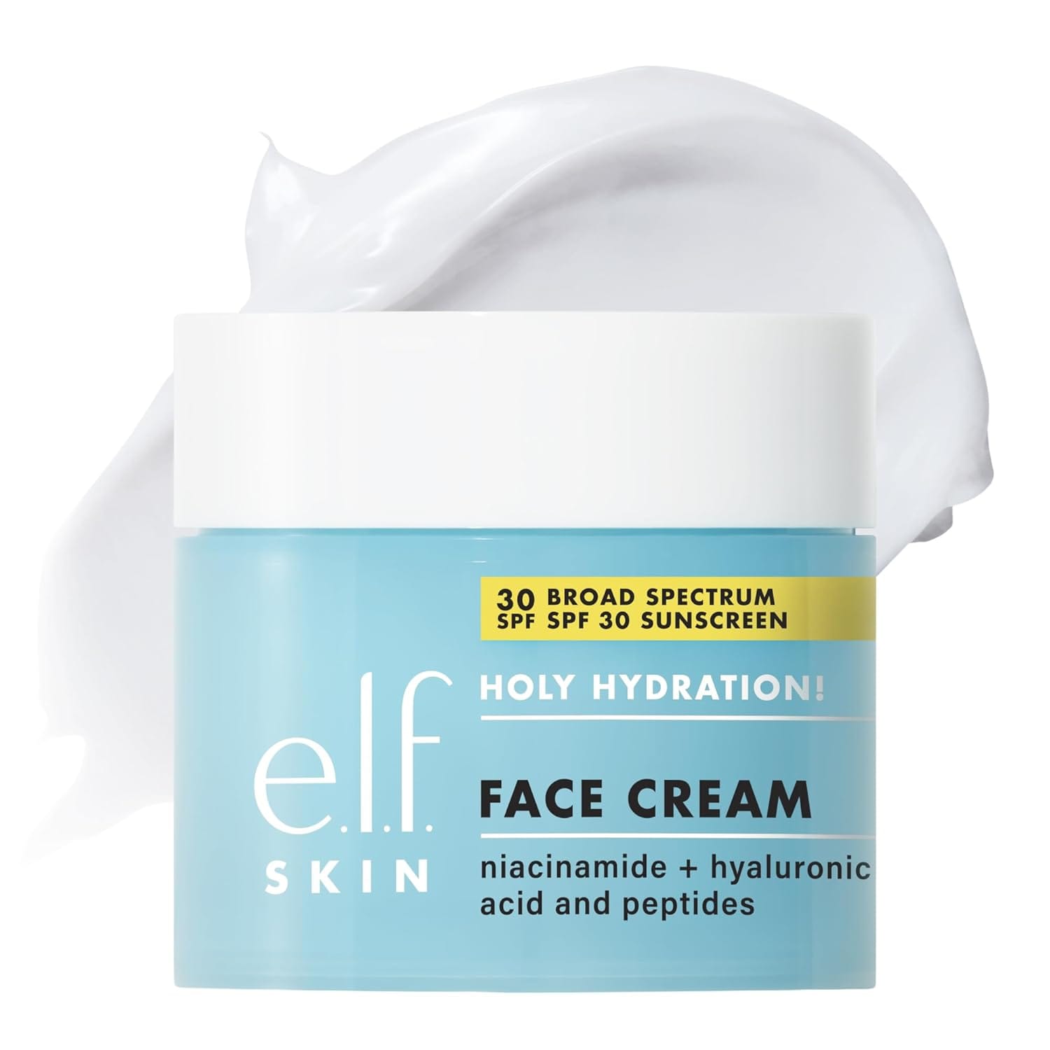 e.l.f. Holy Hydration Face Cream SPF 30 product jar