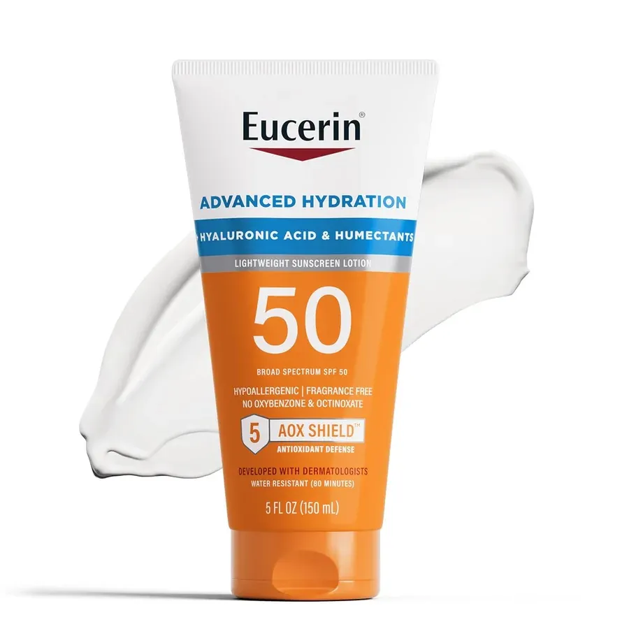 Eucerin Sun Advanced Hydration Lotion SPF 50 bottle