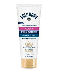 Gold Bond Age Renew Retinol Overnight Body & Face Lotion exact product packaging