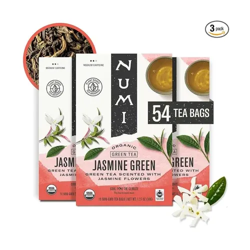 Numi organic jasmine green tea product box