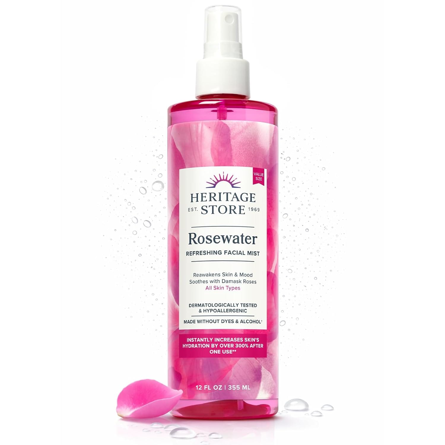 Heritage Store Rosewater Facial Mist bottle