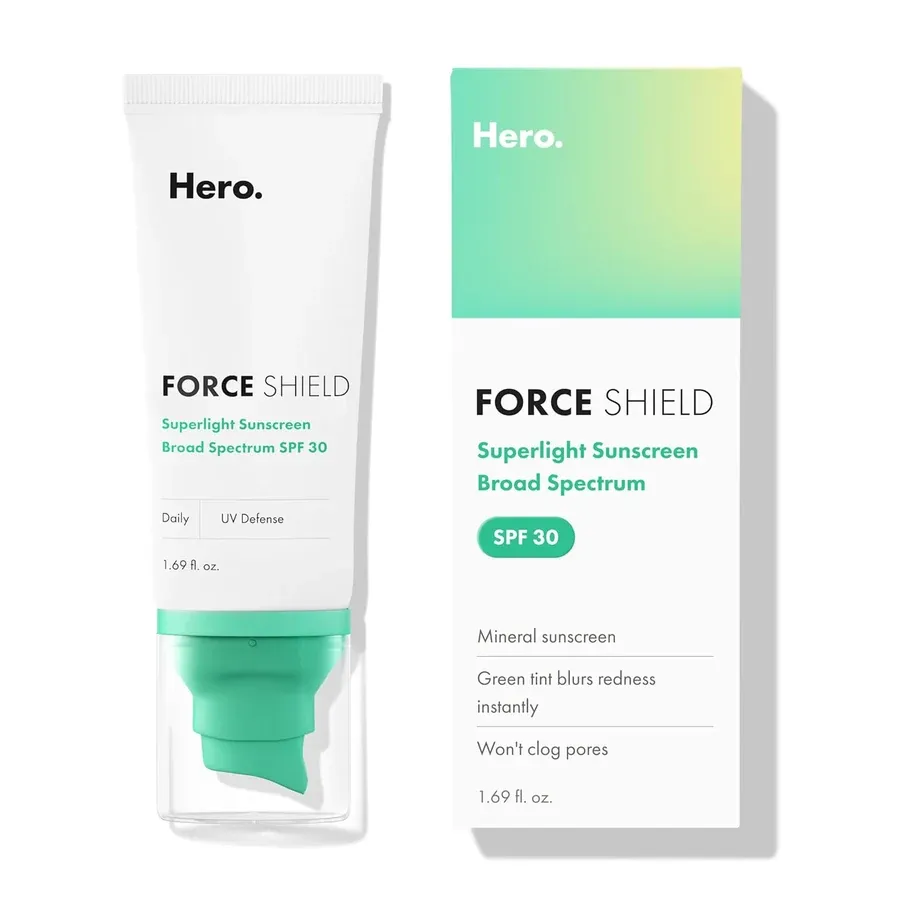 Hero Cosmetics Force Shield Superlight Sunscreen SPF 30 tube