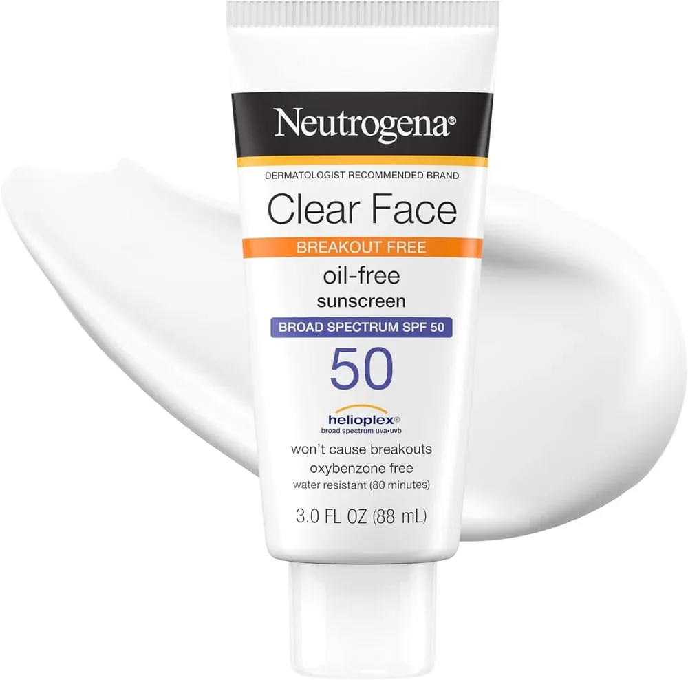 Neutrogena Clear Face Sunscreen Lotion SPF 50 bottle