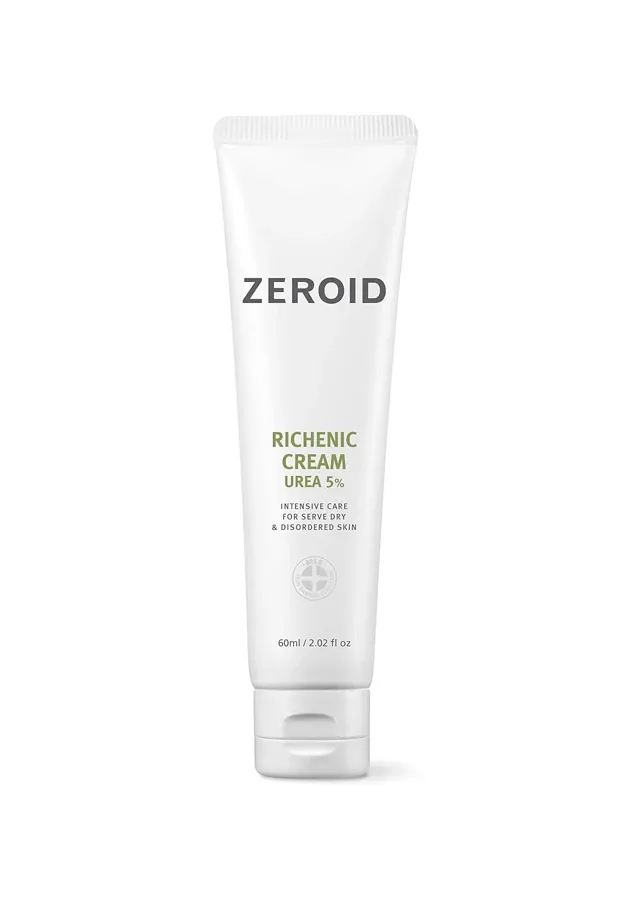 ZEROID Richenic Cream Urea 5%, 60 mL product packaging