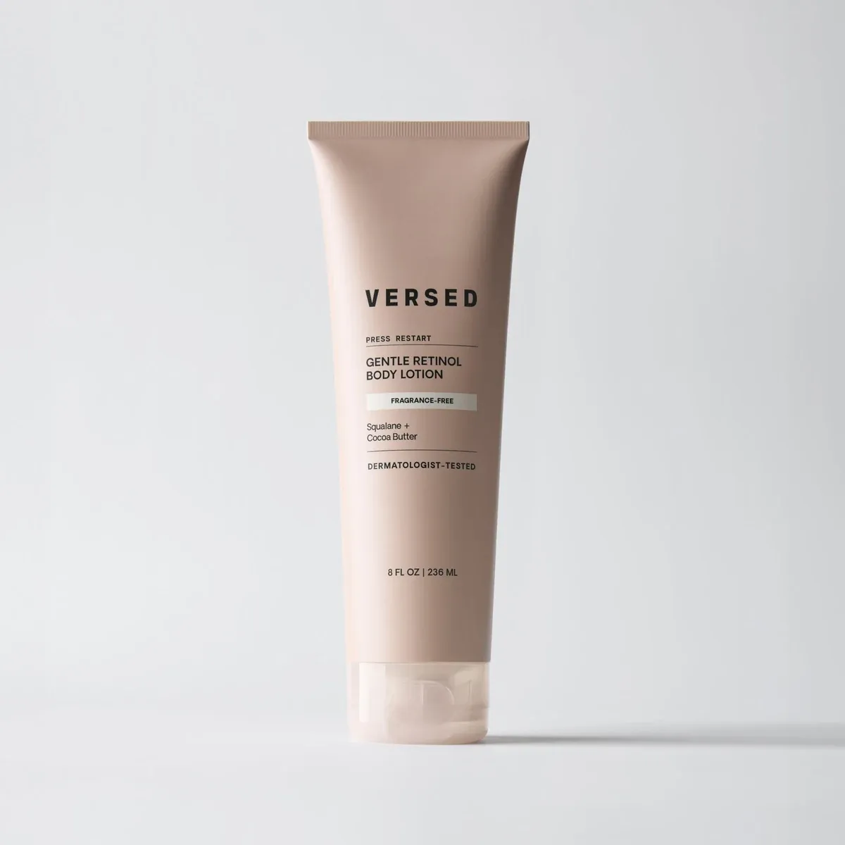Versed Press Restart Gentle Retinol Body Lotion exact product packaging
