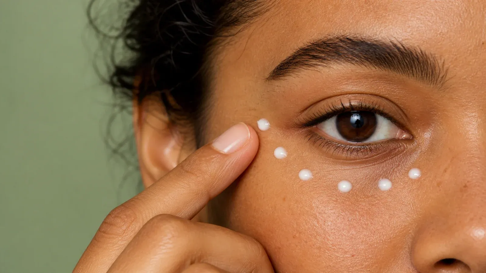 Safe moisturizer placement around the orbital bone