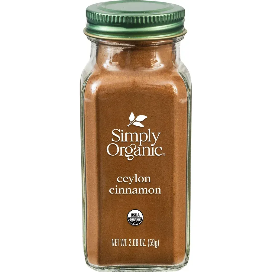 Simply Organic ground Ceylon cinnamon bottle