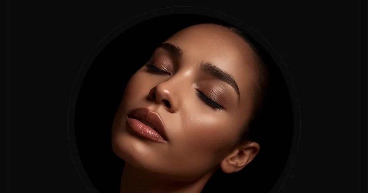 Woman applying overnight hydration mask in calming setting.