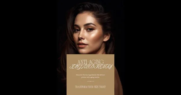Young woman with radiant skin and natural ingredients.