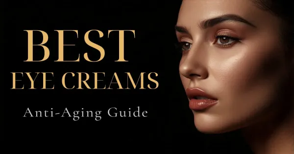 Woman applying anti-aging eye cream to her eyes.