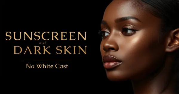 People with dark skin applying sunscreen outdoors.