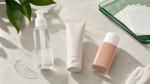 Unbranded gel, matte and tinted facial sunscreens with blotting papers