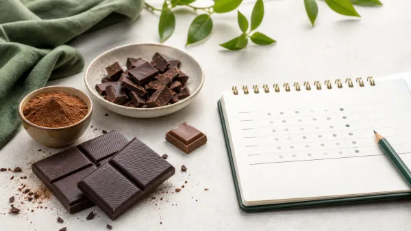 Evidence-based acne journal comparing dark chocolate exposure with consistent skin tracking